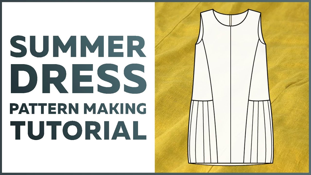 Most demanded mustard summer dress. Pattern making process. Garment construction tutorial.