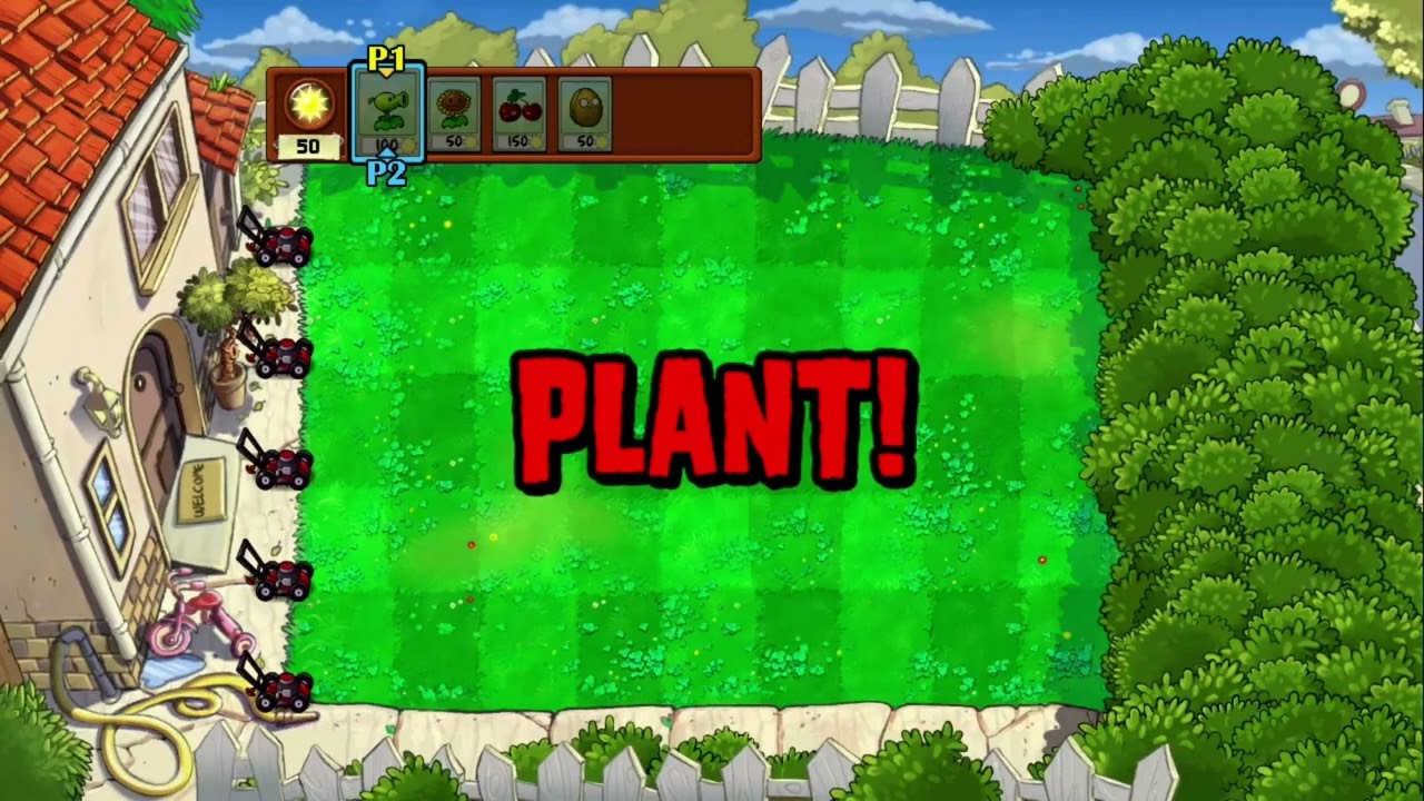 PvZ Xbox | Adventure 2-Player: Day