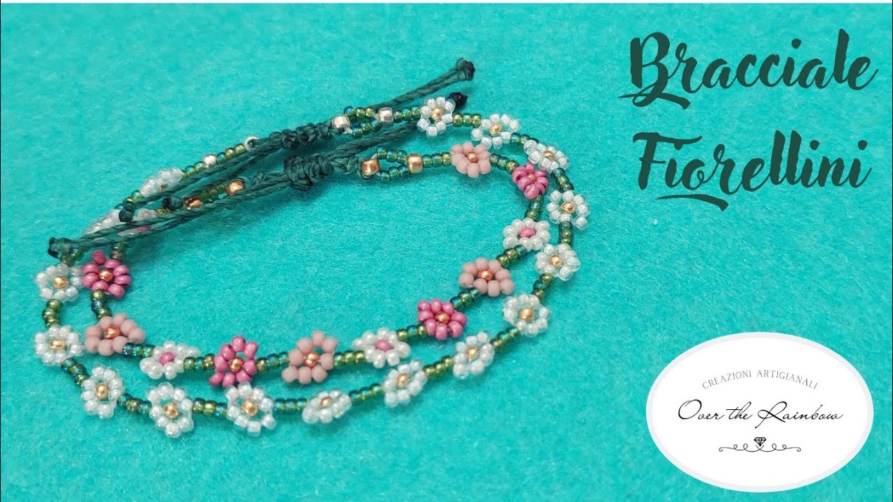 Bracciale Fiorellini con chiusura Macramé