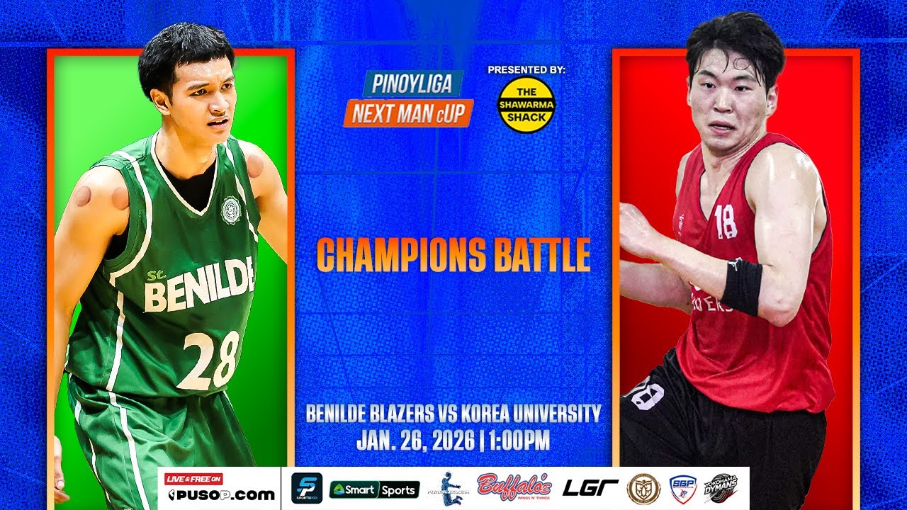 PINOYLIGA NEXT MAN CUP S4 | BENILDE BLAZERS VS. KOREA UNIVERSITY TIGERS