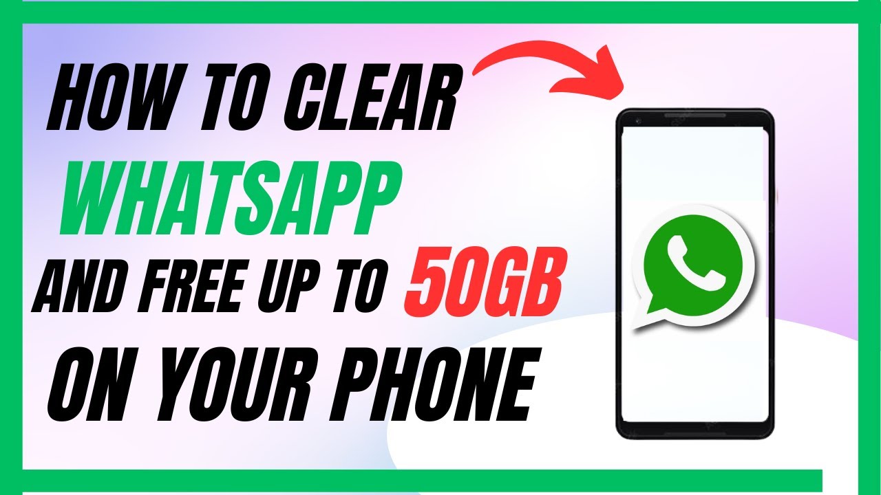 How to Clear WHATSAPP and Free Up MEMORY