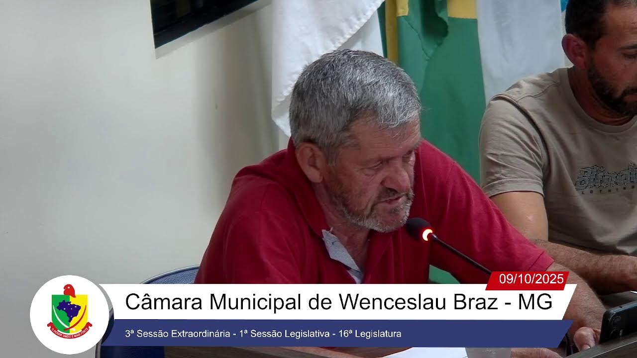 3ª Sessão Extraordinária - 1ª Sessão Legislativa - 16ª Legislatura do dia 09-10-2025