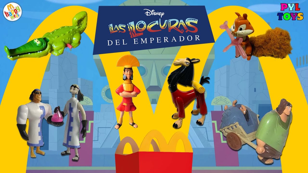McDonalds Colección Completa Happy Meal Las Locuras del Emperador 2001