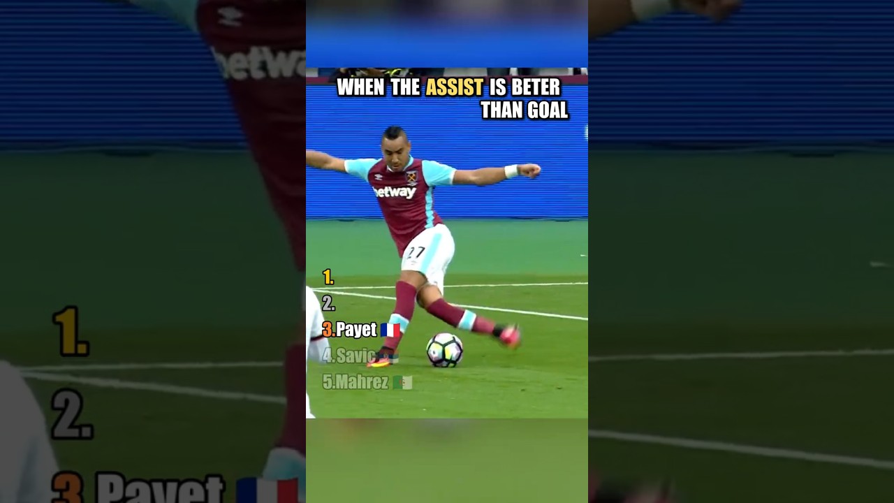 WANNEER DE ASSIST BETER IS DAN HET DOELPUNT #voetbal #soccer #top5