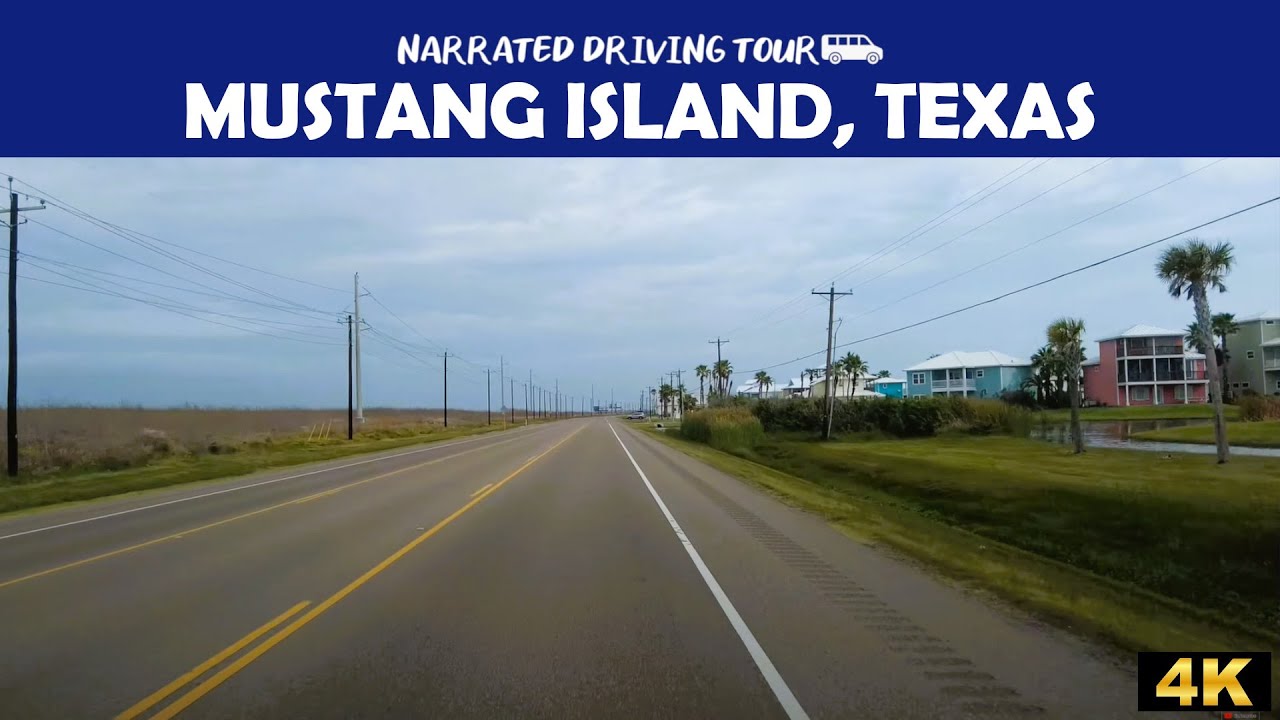 🌞 Mustang Island, Texas 🚘🏖️ 4K Drive