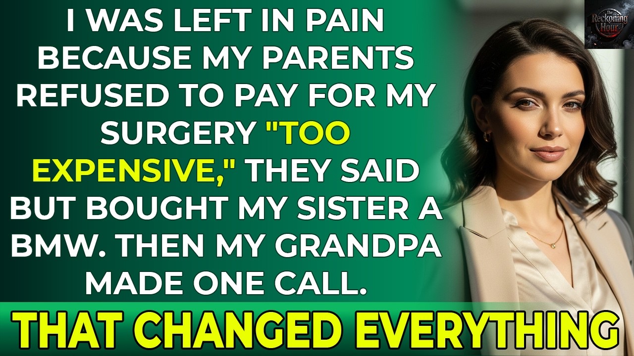 My Parents Refused to Pay for My Surgery but Secretly Paid for My Sister’s Dream Car—But Grandpa’s..