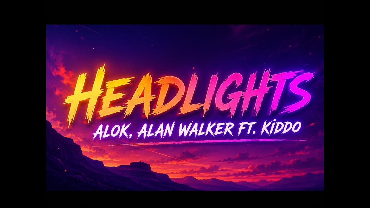 Alok, Alan Walker   Headlights Lyrics ft  KIDDO