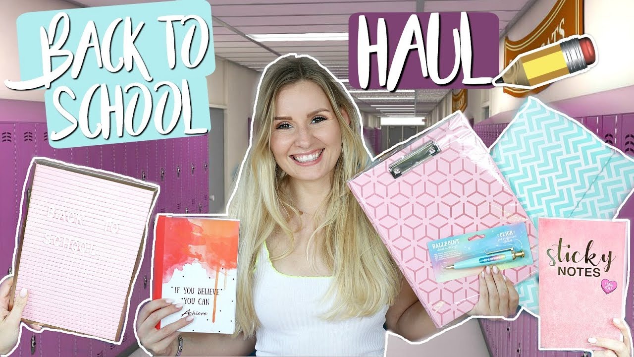 ENDLICH! Der XXL BACK TO SCHOOL Schulsachen Haul  2019 📚 + Verlosung! 💖Must Haves für die Schule!