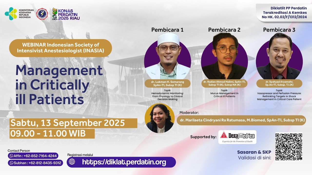 Webinar INASIA KONAS 2025 Management in Critical Ill Patients