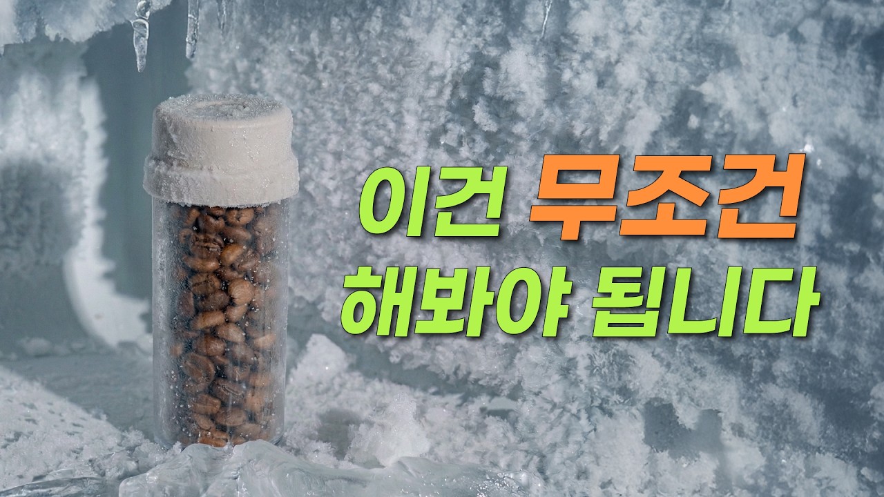 원두를 얼려서 추출하면 커피맛이 달라집니다??