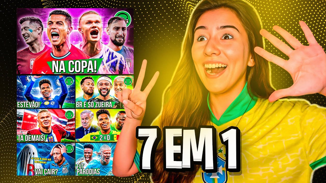 REACT 7 EM 1♫CLASSIFICADOS COPA♫HAALAND VOANDO♫BRASIL DEU SHOW ♫BRASILEIRÃO ZUEIRA♫NEYMAR ♫ PÔS NA…