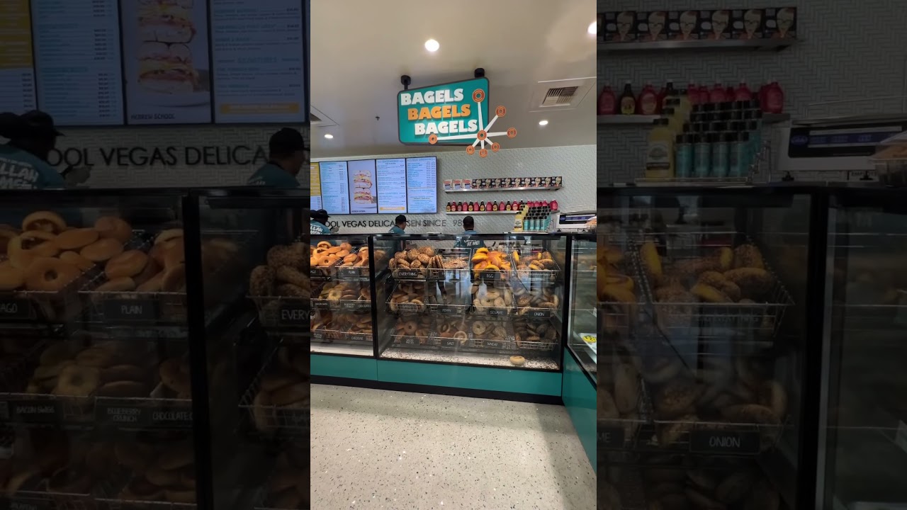 Best Bagel Spot by Las Vegas Strip - Siegel&rsquo;s Bagelmania Las Vegas Deli Since 1989 #shorts
