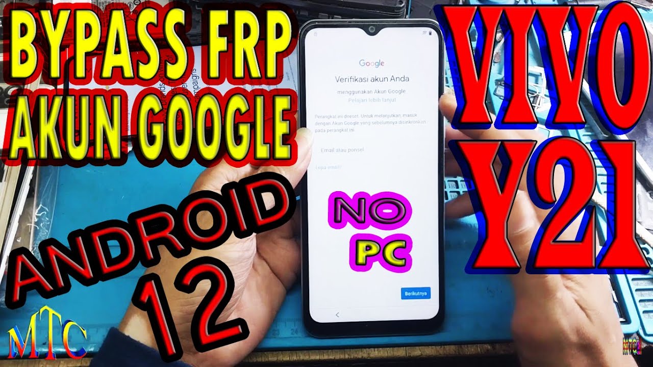 BYPASS FRP / LUPA AKUN GOOGLE VIVO Y21 V2111 (PD2139BF) ANDROID 12 NO PC