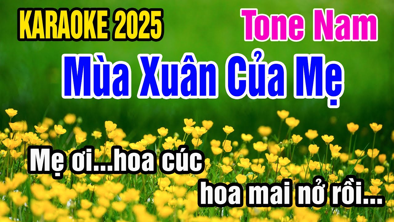 Mùa Xuân Của Mẹ Karaoke Tone Nam Nhạc Sống gia huy beat