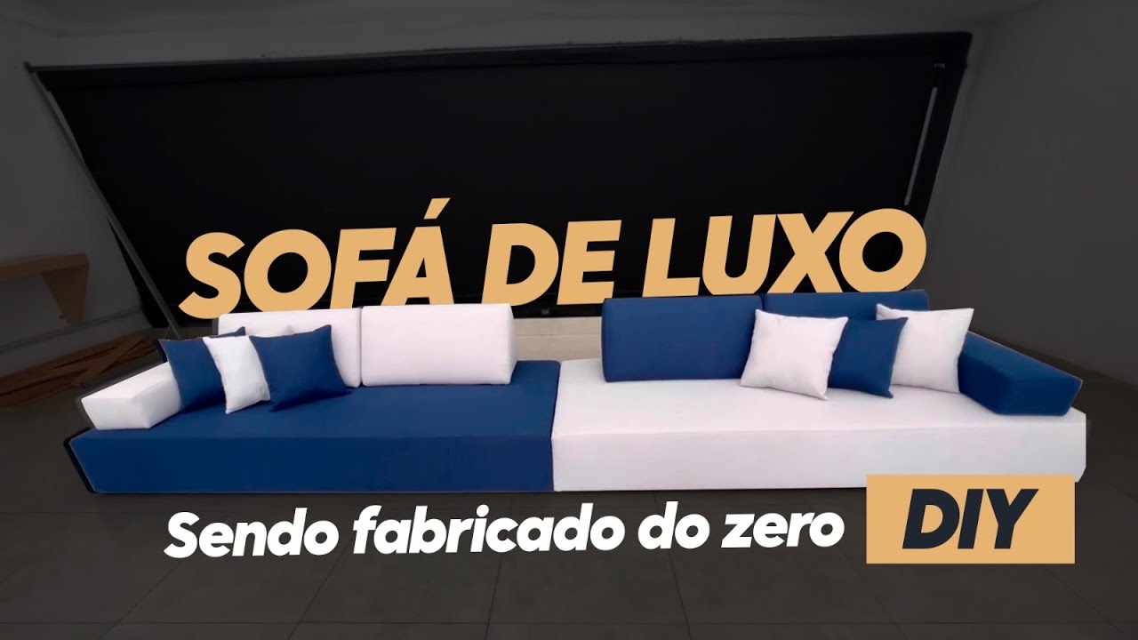 Fabricando um sofá de luxo passo a passo.