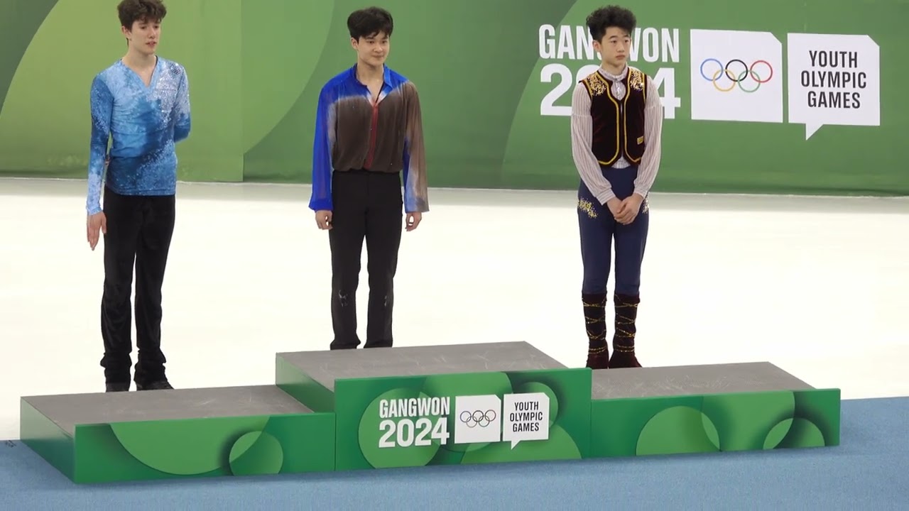 4k#김현겸선수#금메달시상식##2024GangwonYouthOlympicGames#Figure Skating #Men Single Skating