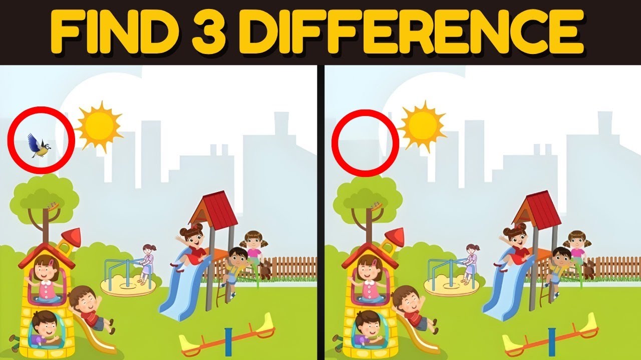Spot The Difference: Test Your Brain Power How Quickly You Find Them? [Find The Difference😮]