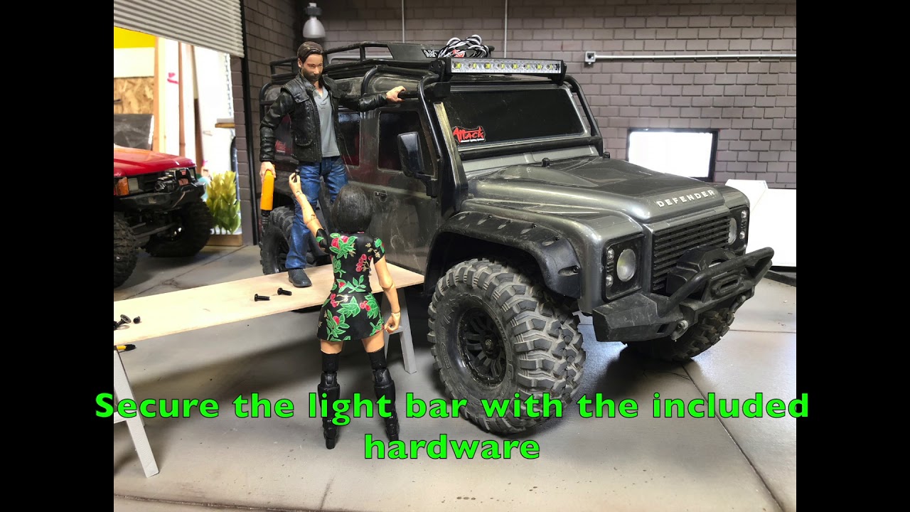 Traxxas TRX 4 Defender 5in light bar install