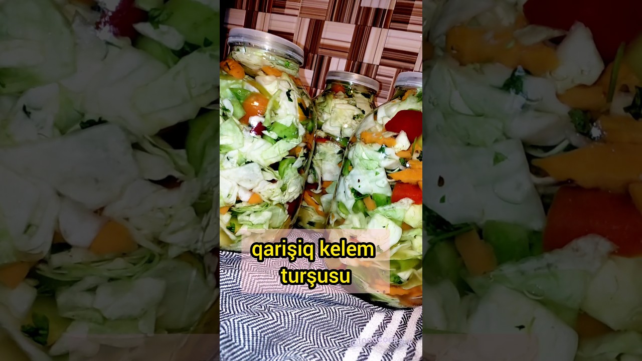 qarişiq kelem turşusu😋 daha geniş farmatda videolar qisminde#kelemturşusu#turşu#shorts