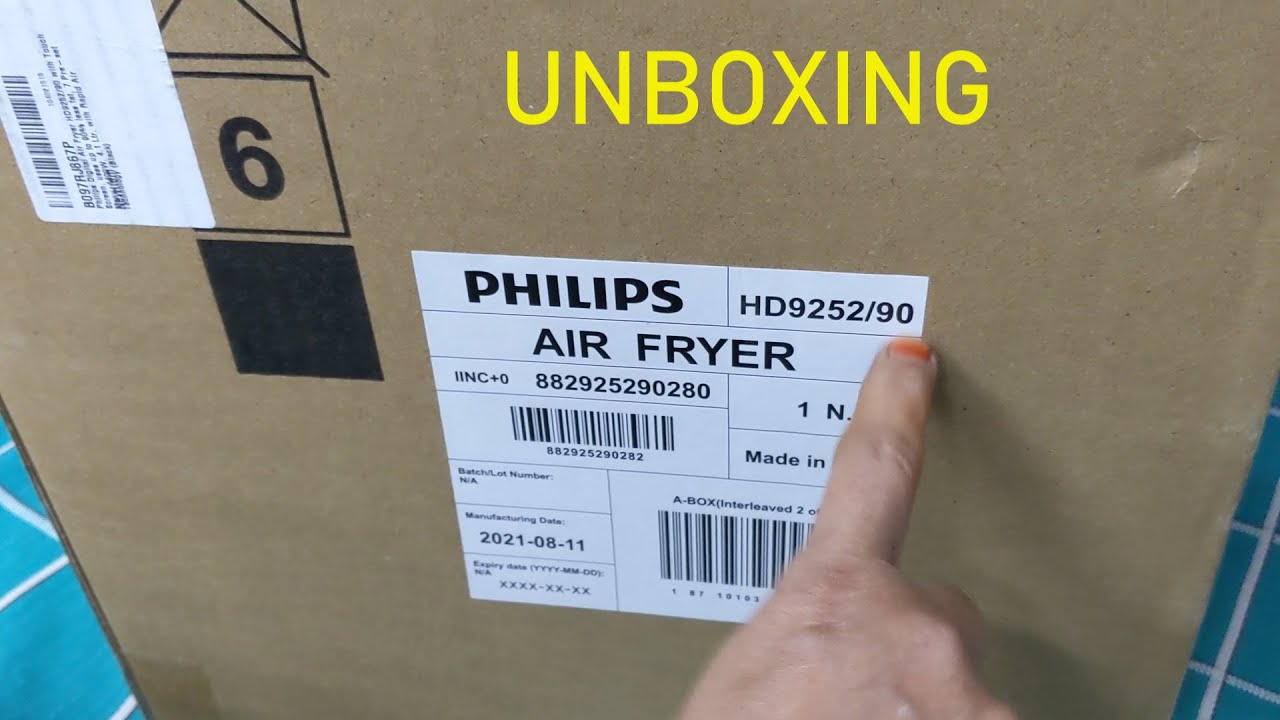 Unboxing PHILIPS Air Fryer HD 9252/90