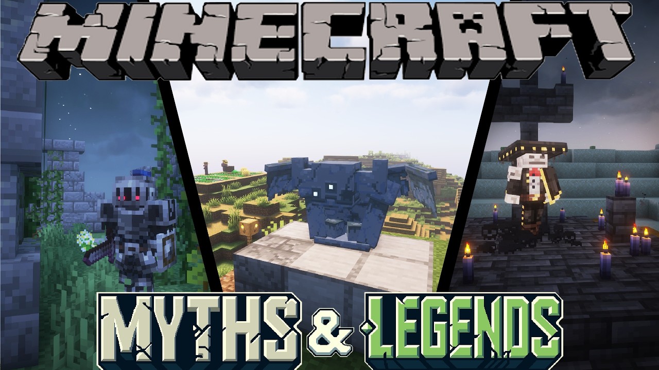 Minecraft. Мифы и легенды. Обзор мода (1.20.1)