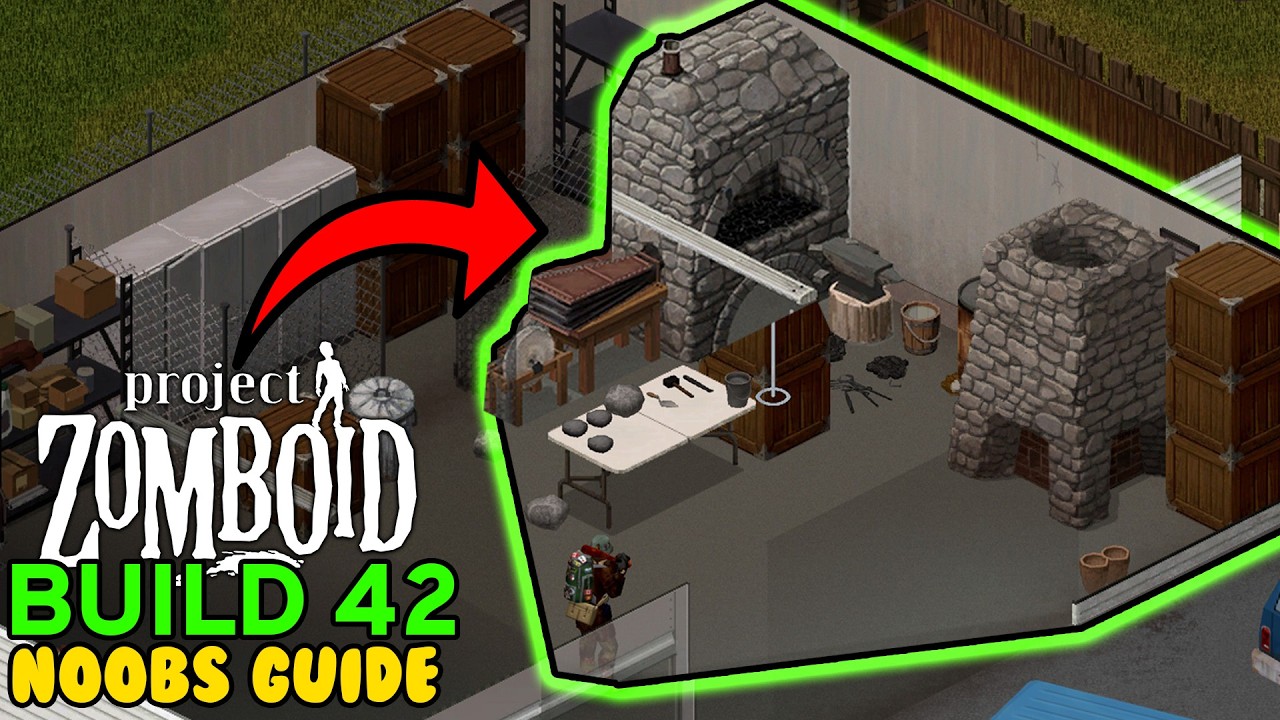 How To Build Advanced FORGE & FURNACE In Project Zomboid Build 42 | Week 4