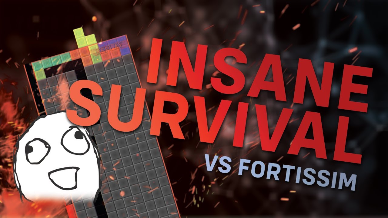 INSANE SURVIVAL vs. Fortissim2 - TETR.IO Tetra League
