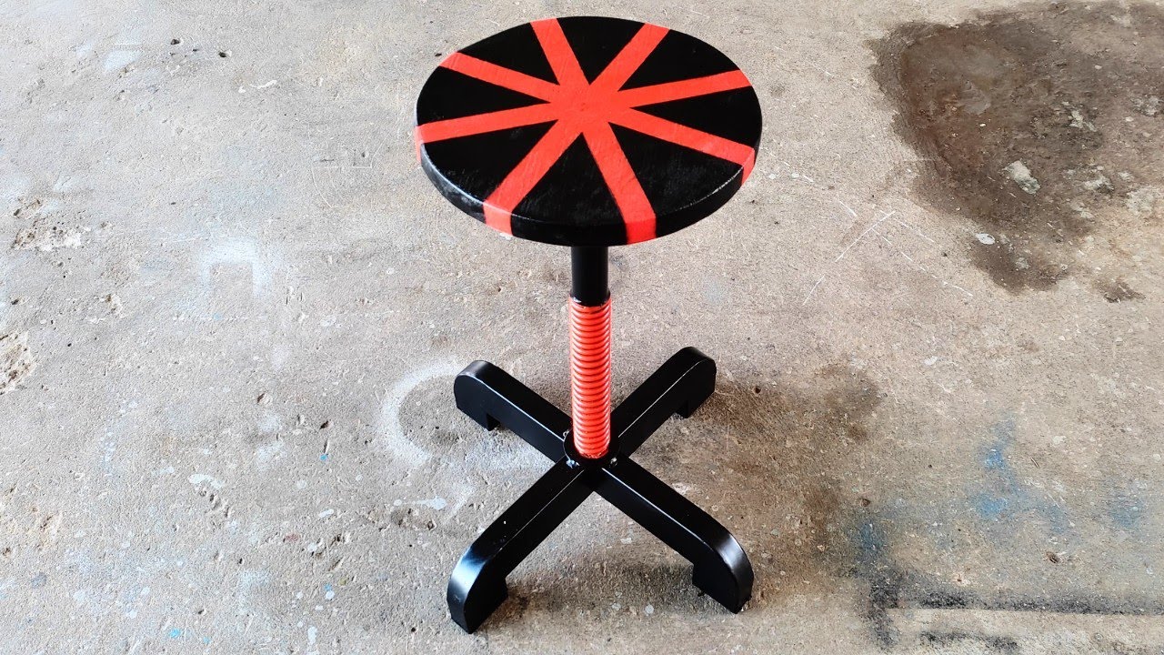Tự chế ghế xoay tiện lợi , how i make a swivel chair.