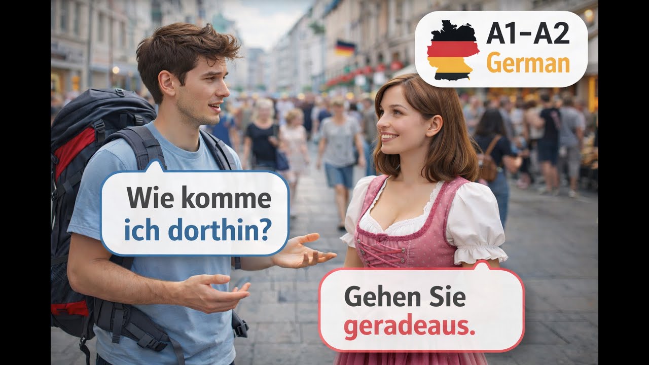 A1 German: How to Ask for Directions – Basic Phrases for Beginners