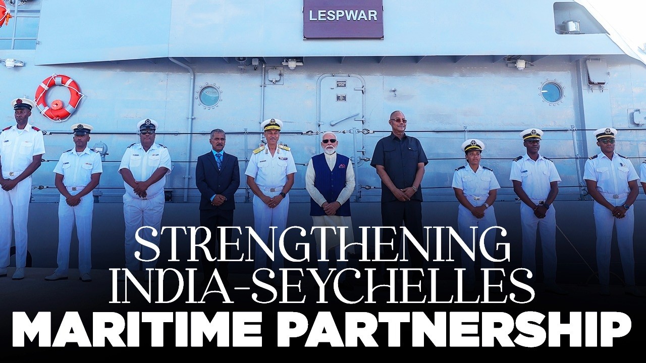 LIVE : PM Modi, President Herminie participate in the Handing-over Ceremony of Fast Patrol Vessel