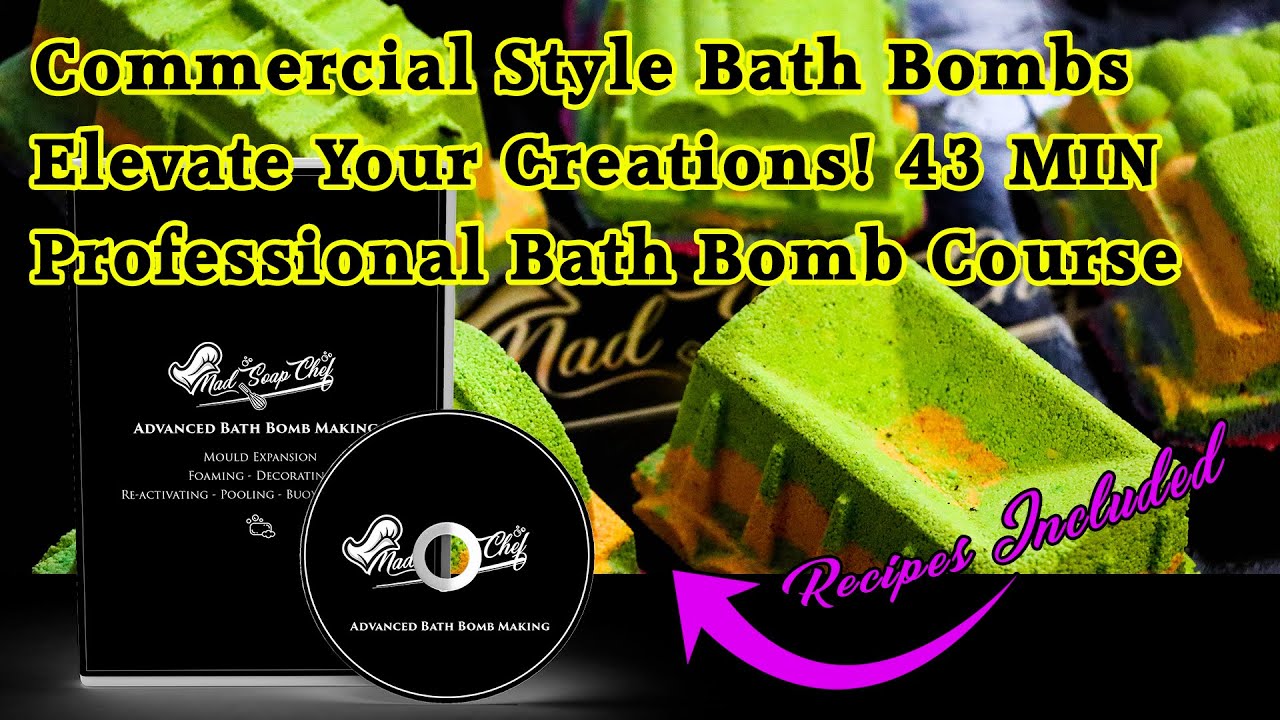 Advanced Bath Bomb Making Course - /- Professional Bath Bombs - Commercial Style