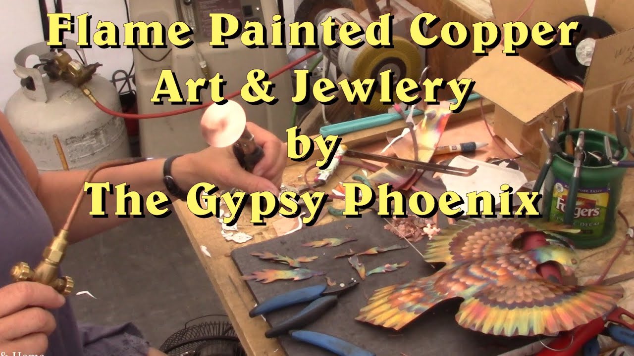 Flame Painted Copper Art & Jewelry