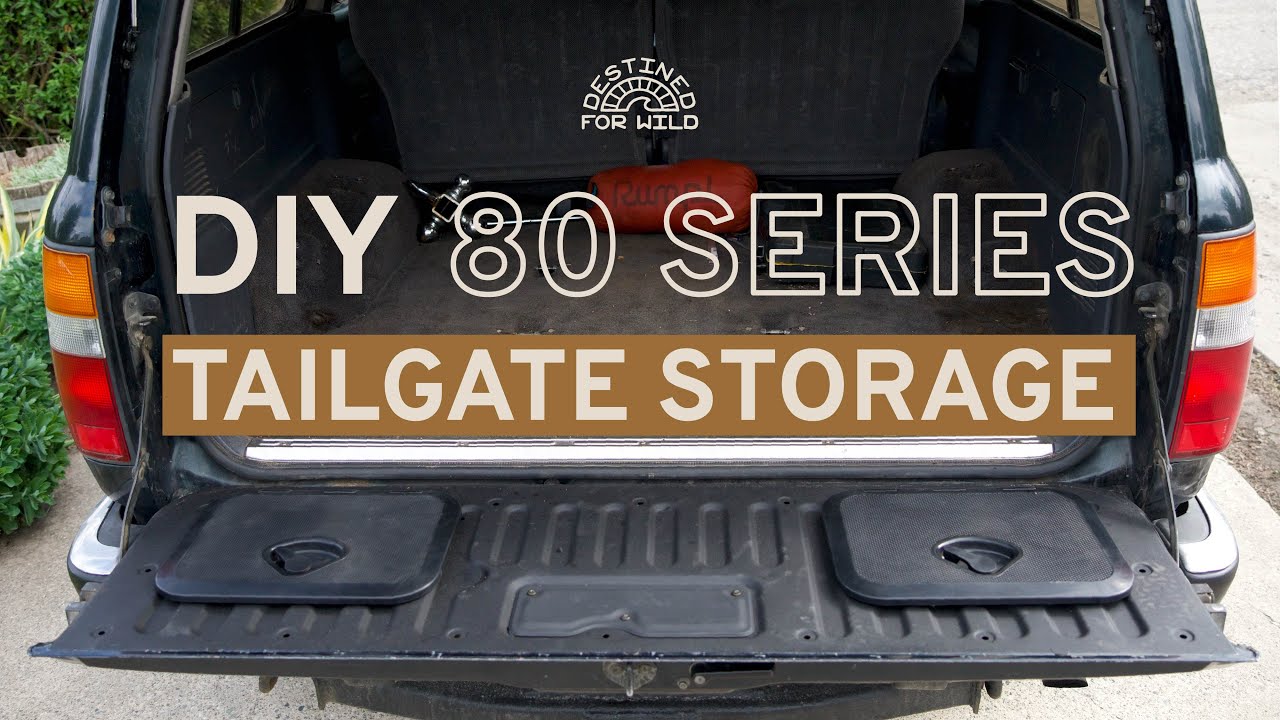 Cheap way of adding extra storage | 80 Series Land Cruiser Overland Build Rear Storage Lid Mod