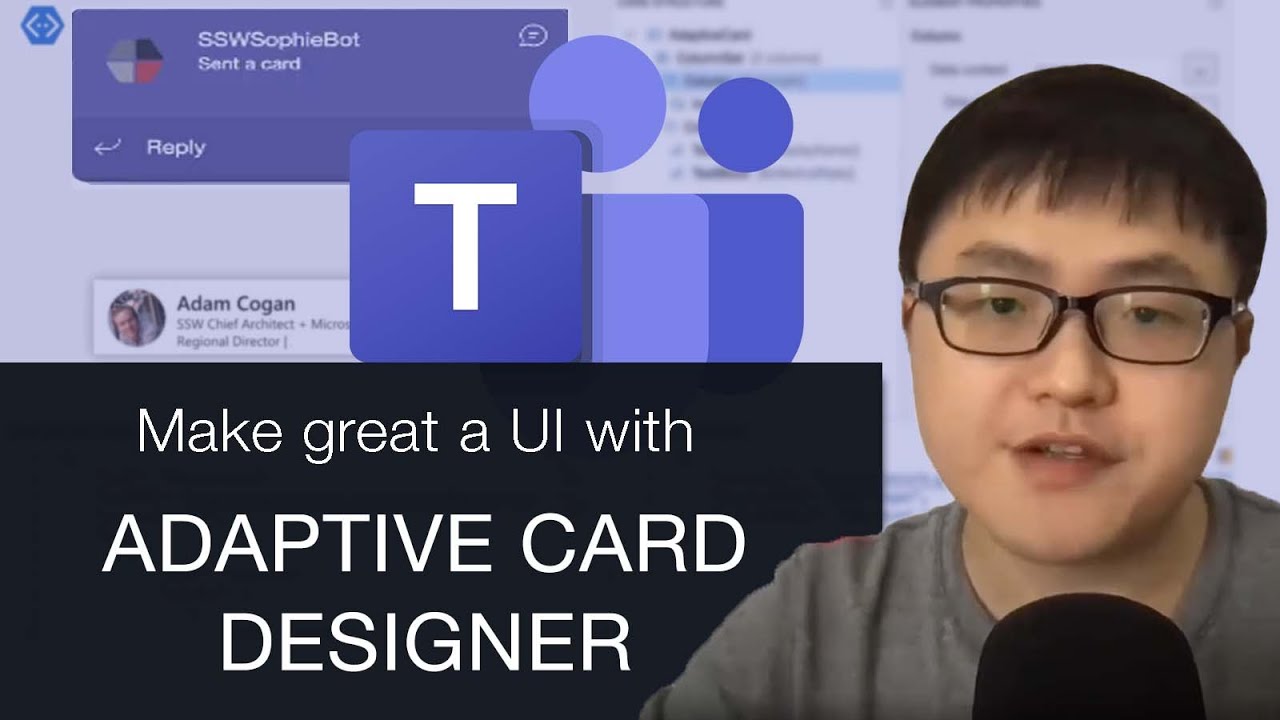 The best UI tool for Microsoft bots: Adaptive Cards Designer (using SSW SophieBot)