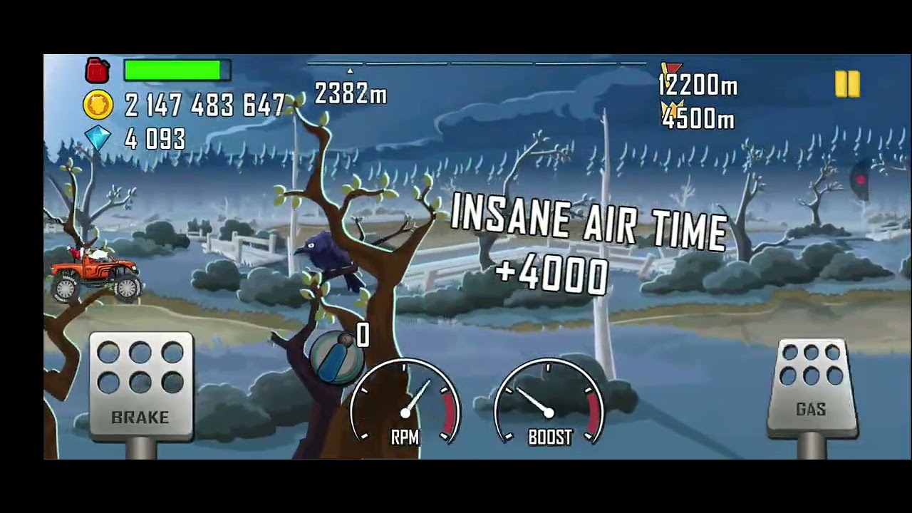 Hill Climb Racing : Monster Truck & Bogland 4551 m
