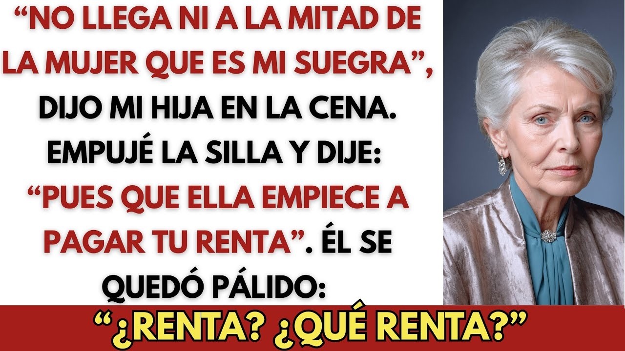 ＂No Llega Ni A La Mitad De La Mujer Que Es Mi Suegra＂, Dijo Mi Hija En La Cena  Empujé La