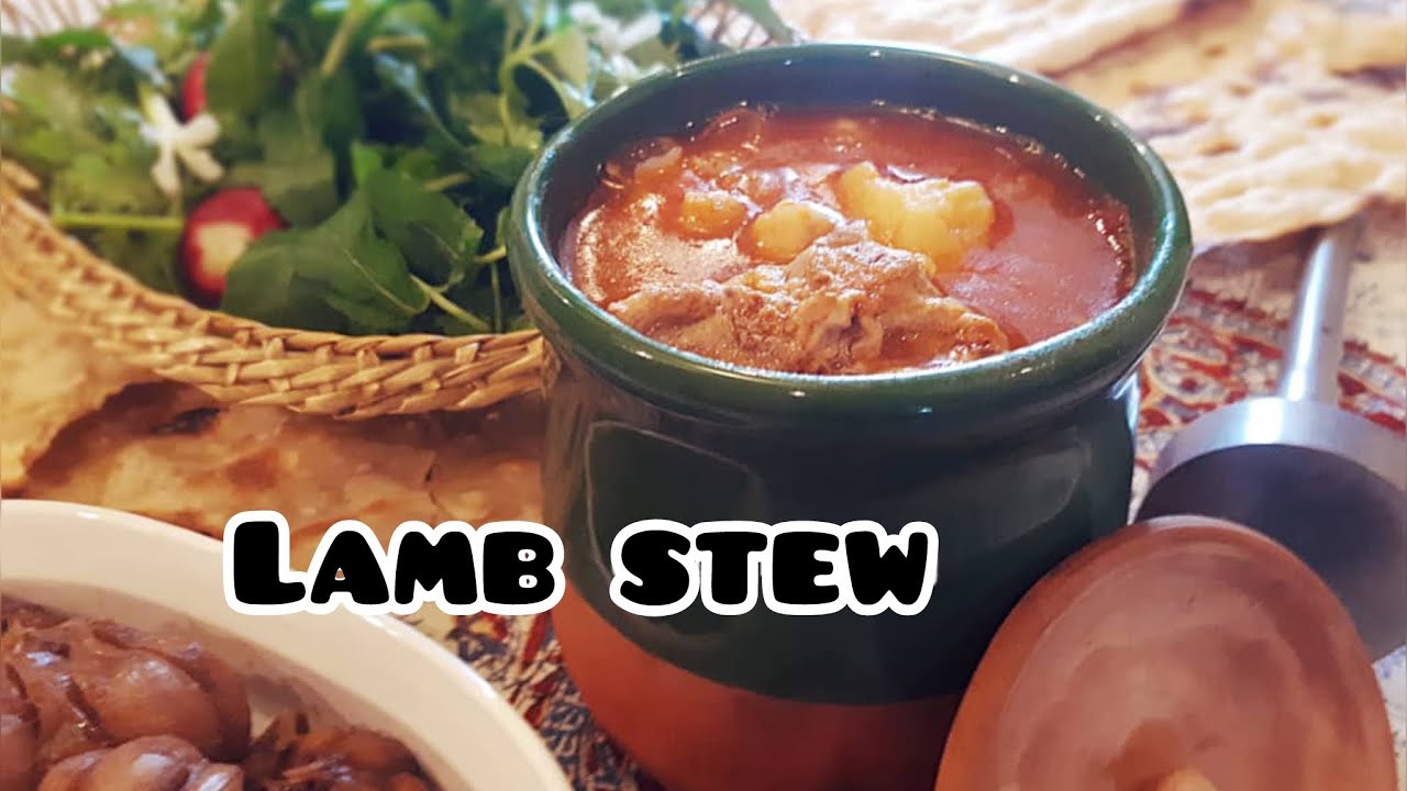 Easy and delicious recipe with lamb and beans,Abgoosht(Traditional Persian food)