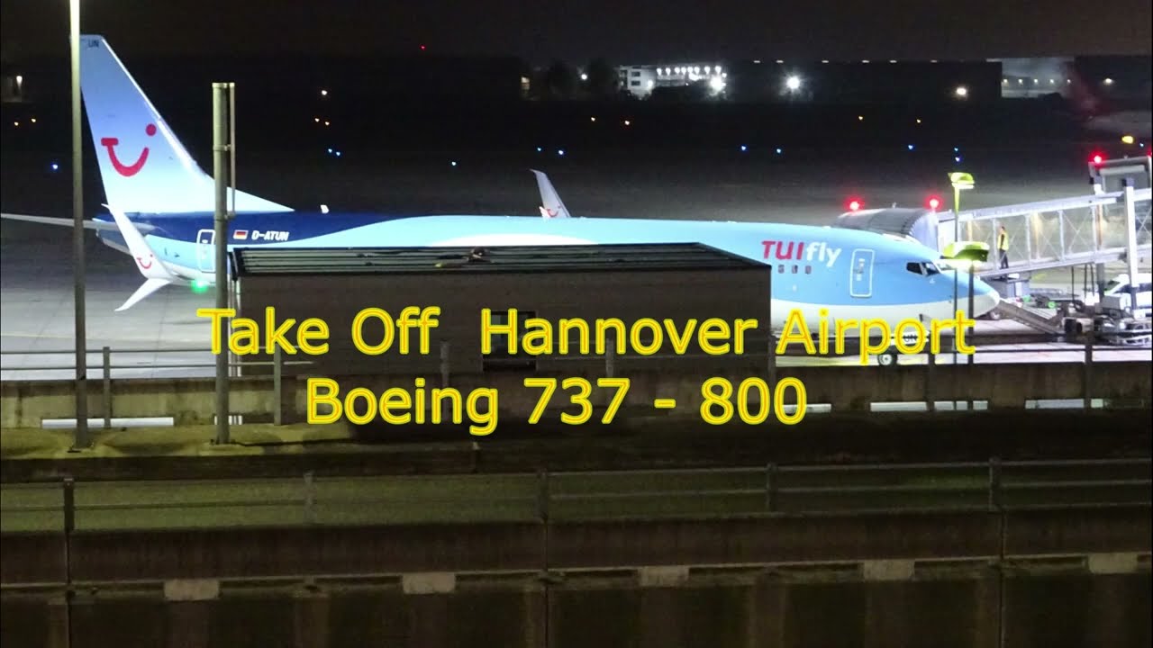 Take Off mit Tuifly vom Flughafen Hannover nach Fuerteventura im November 2021
