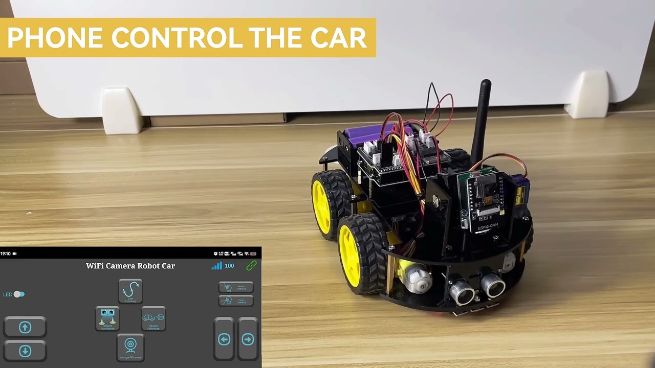LAFVIN Esp32 Wifi Intelligent Car Robotic Kit Para Arduino