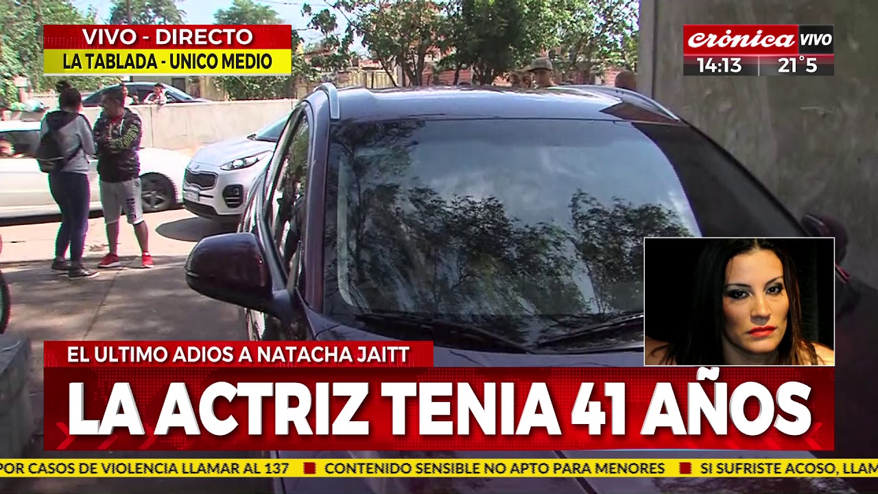 Útimo adios a Natacha Jaitt: El dolor de familiares y amigos