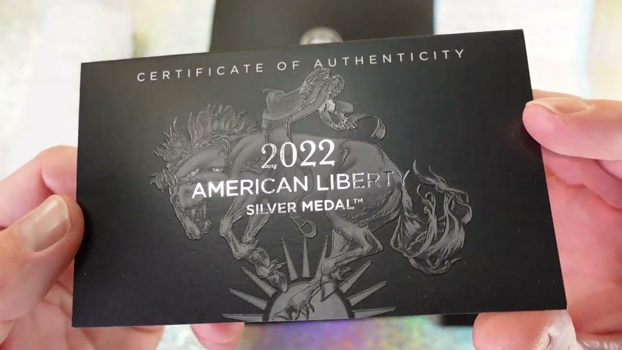 Unboxing The 2022 American Liberty Silver Medal #4k