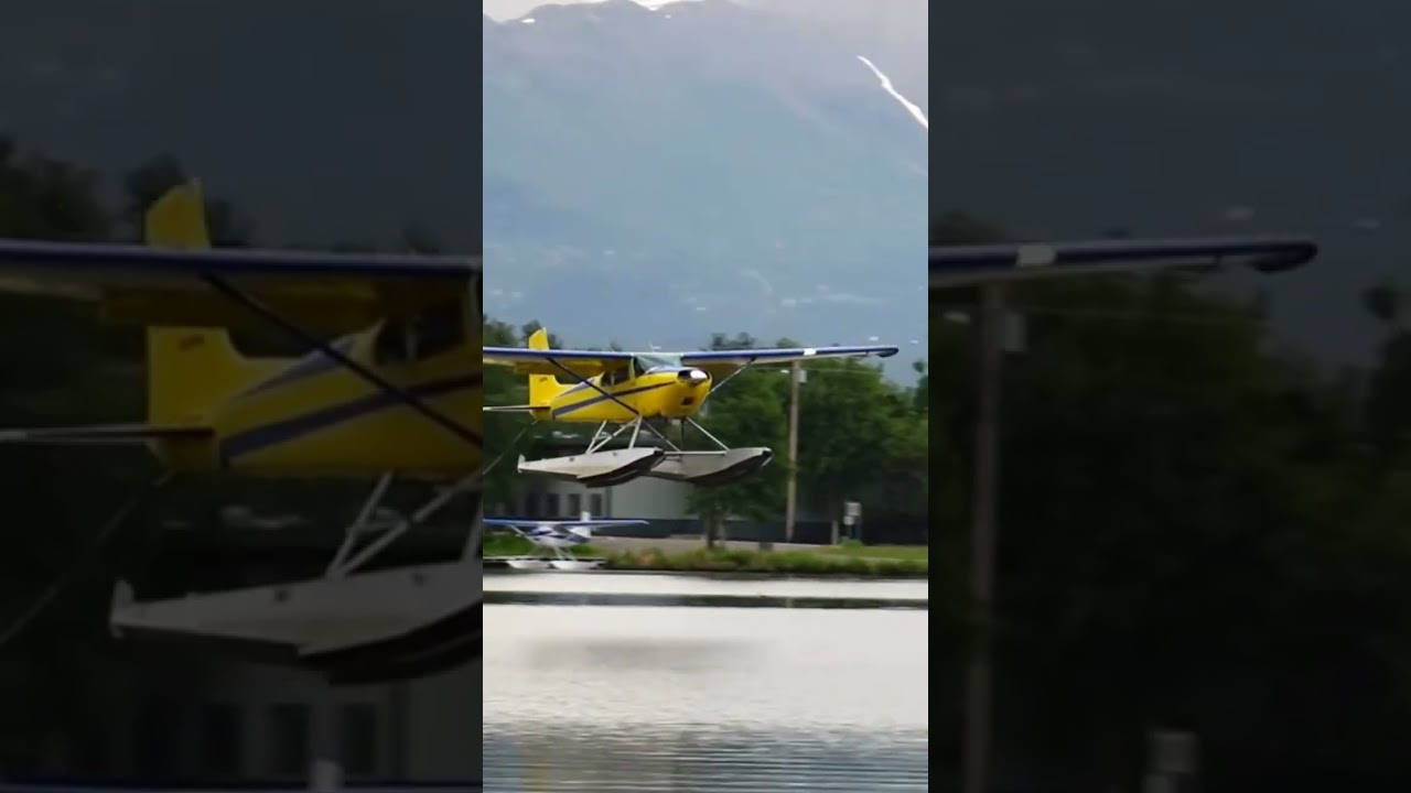 #seaplane #aircraft #pontoon #landing #lightaircraft #plane #planespotting #lake #base