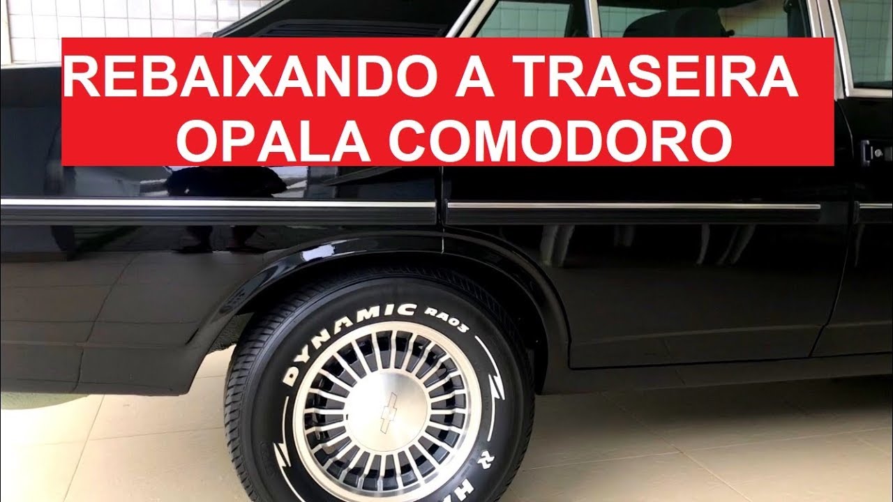 Rebaixei a traseira do meu Opala.