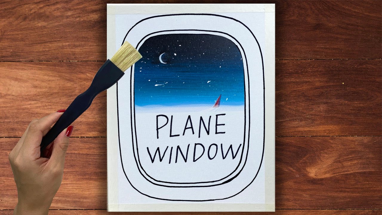 Plane Windows | Acrylic Painting | Daily Art #21