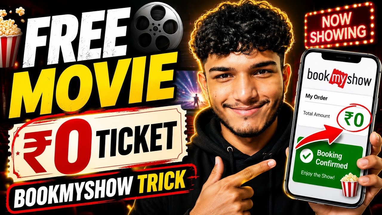 ₹0 Movie Ticket 😱 | BookMyShow Secret Trick Revealed 🍿🔥