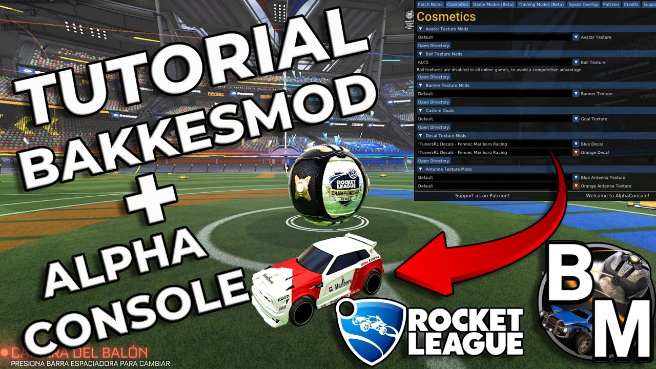 DESCARGA e INSTALA BakkesMod + AlphaConsole FACIL | GUIA DEFINITIVA 2026 | Rocket League en ESPAÑOL