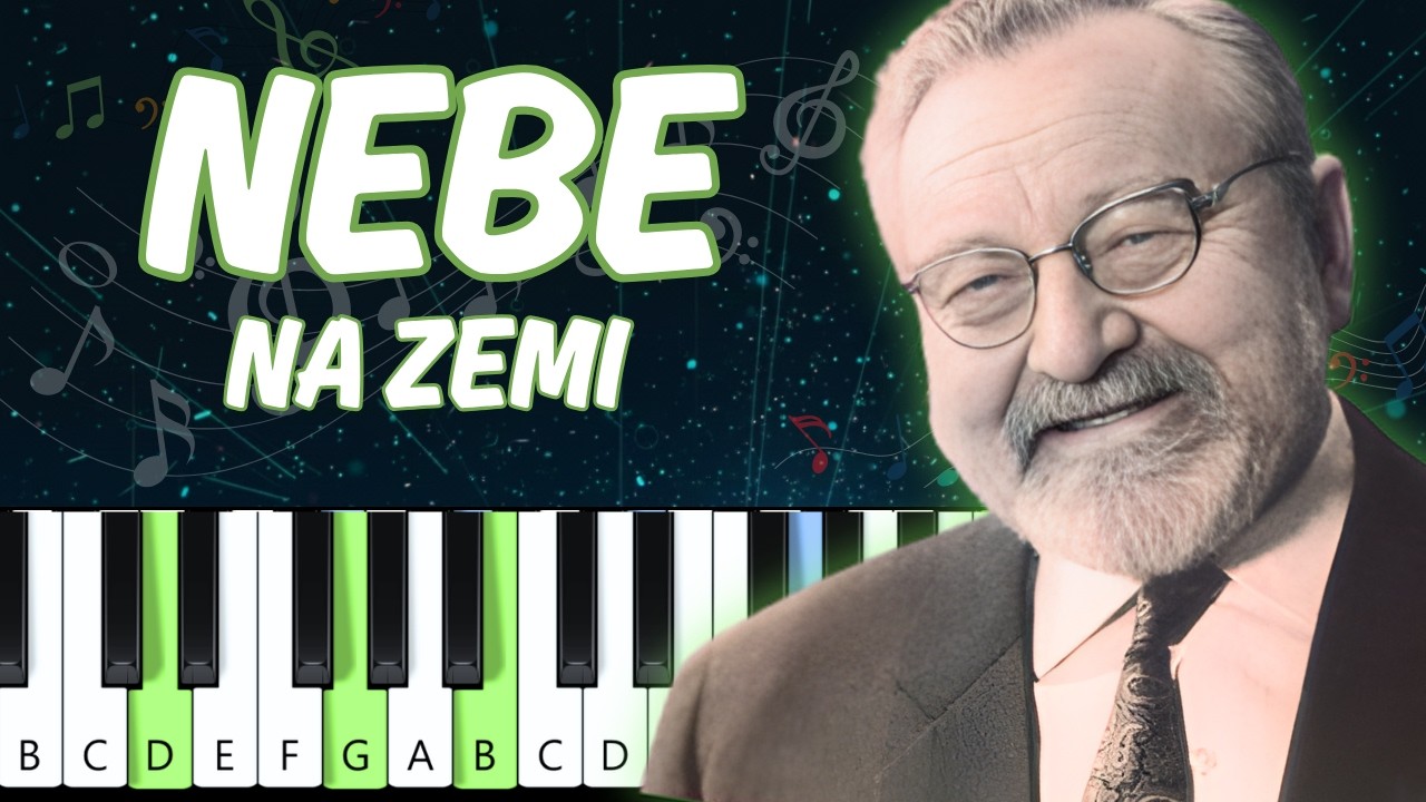 Jan Werich - Nebe na zemi - Pelíšky (piano tutorial | jak hrát)