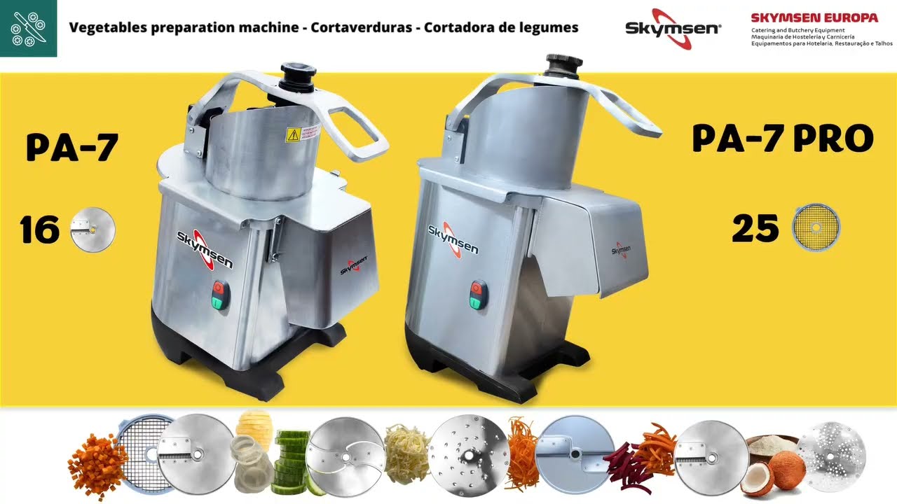 PA-7 e PA-7 PRO I Cortadora de legumes Skymsen
