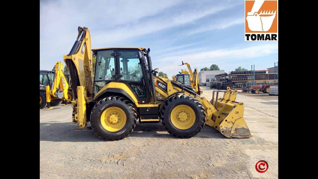 CAT 444F2 2016r 0324 tel. +48 575 316 333 backhoe loader koparko ładowarka