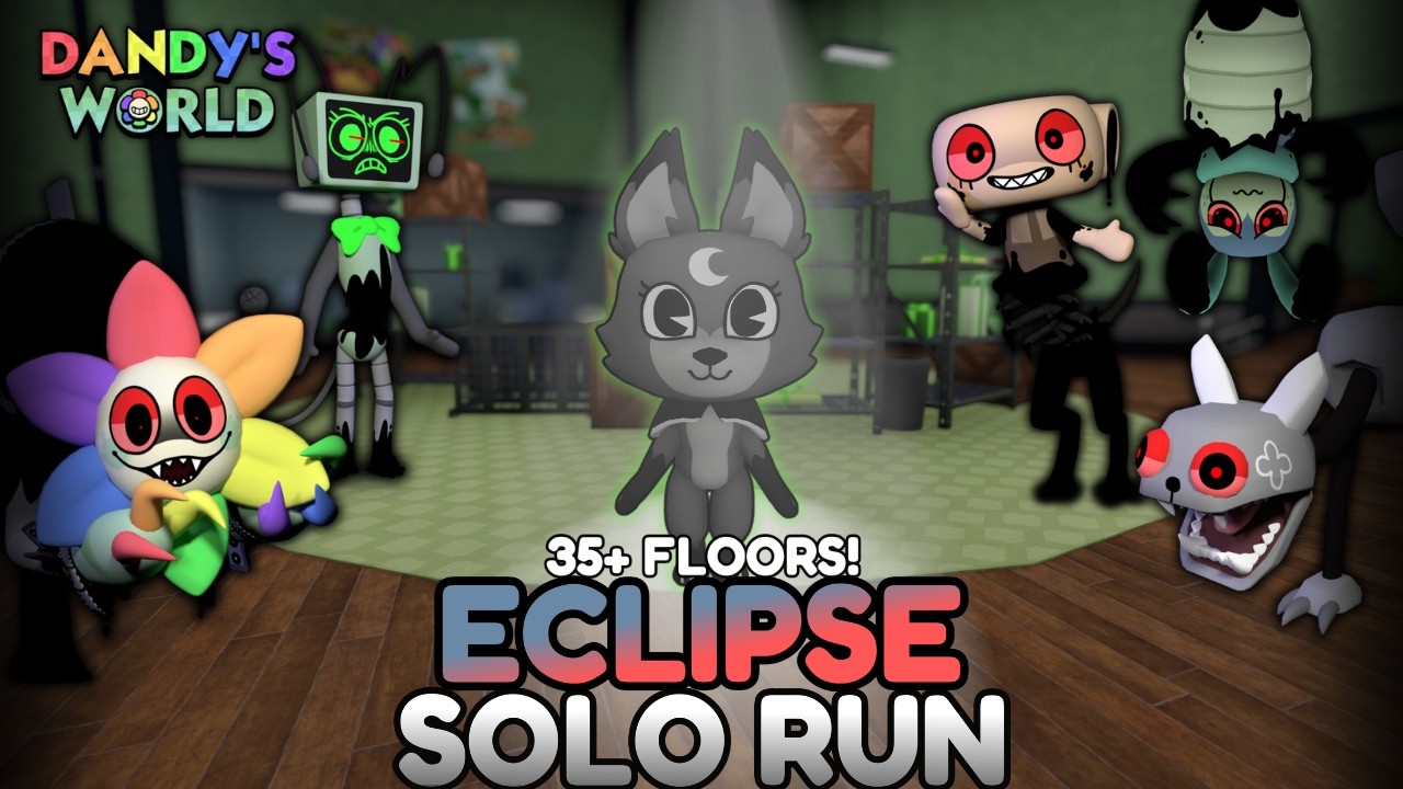 ECLIPSE SOLO RUN (35+ FLOORS!) | DANDY'S WORLD